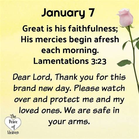 January 7 With Images Daily Christian Prayers Inspirational