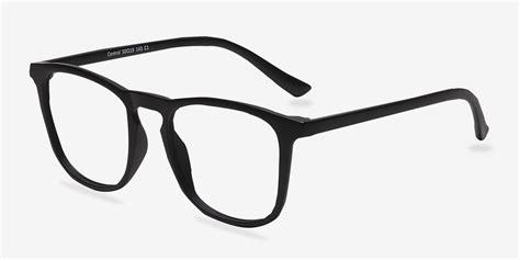 Central Square Matte Black Full Rim Eyeglasses Eyebuydirect