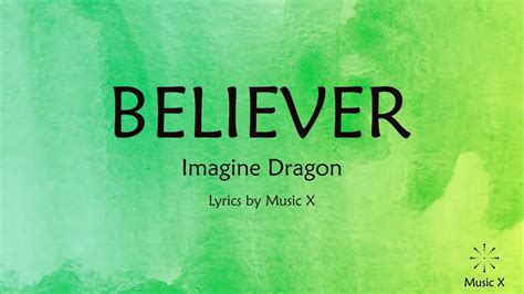 Imagine Dragons Believer Karaoke Youtube