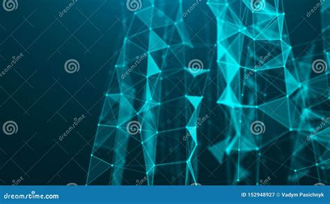 Abstract Blue Digital Background Big Data Visualization Science