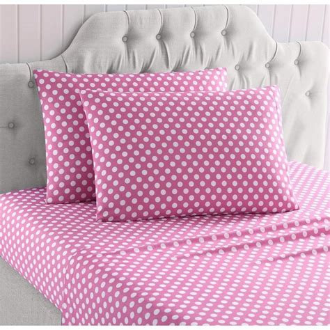 Mhf Home Minnie Polka Dot Polyester Sheet Set Full Polyester 4 Piece
