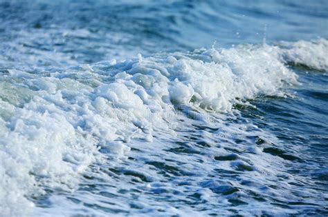 Blue Sea With Waves And Foam Stock Image Image Of Lake High 67211373
