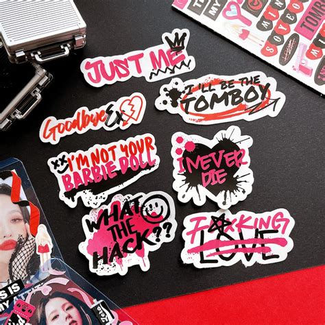 Kpop Gidle Tomboy Laptop Decals Gidle Sticker Gi Dle Keyring Etsy Uk