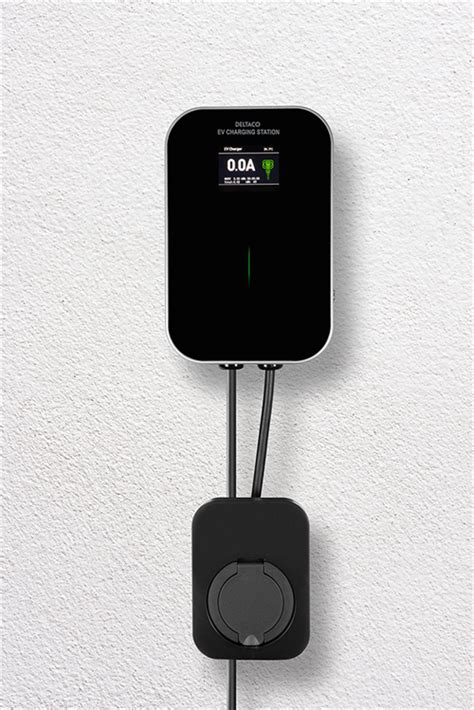 DELTACO e-Charge sähköauton kotilatausasema, tyyppi 2, 3-vaihe, musta ...