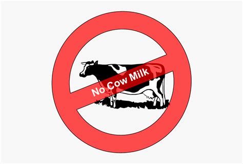 No Cows Milk Sign Free Transparent Clipart Clipartkey