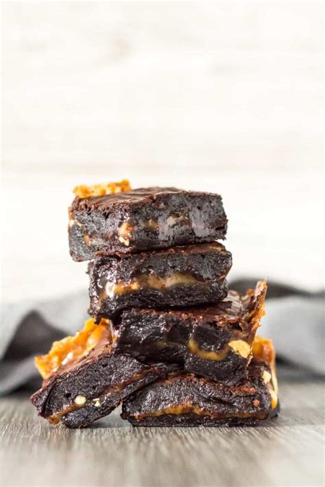 Nutty Caramel Brownies Marshas Baking Addiction