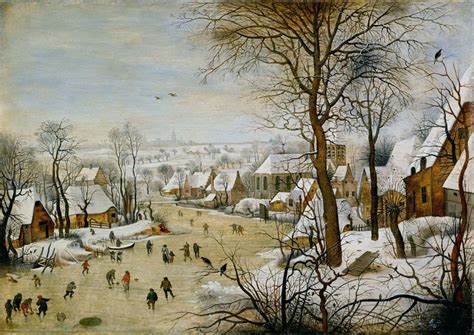 Brueghel The Younger Pieter Winter Landscape With Bird Trap Fine Art