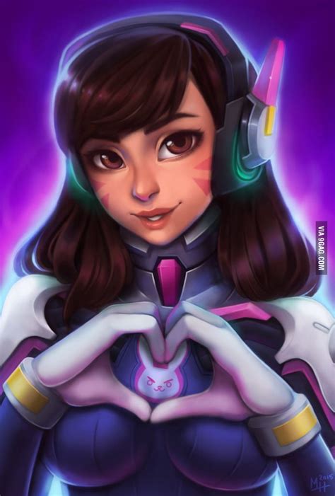 Dva From Overwatch A Great Game And A Cute Character 9gag