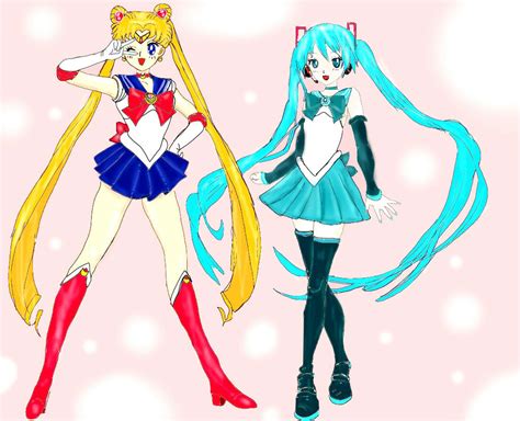 Sailor Moon Sailor Miku By Cannablissfully On Deviantart