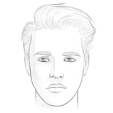 Draw Male Face Draw Spaces