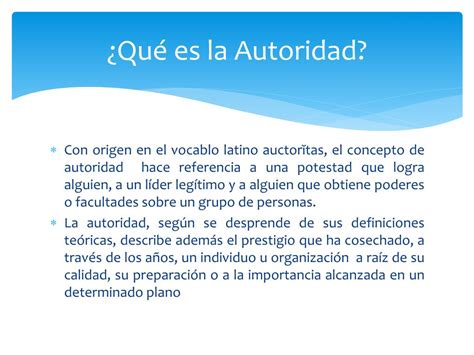 Ppt Principio De La Autoridad Powerpoint Presentation Free Download