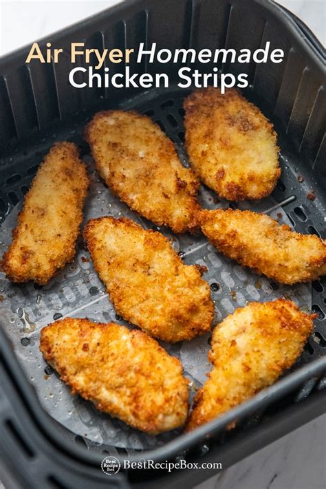 Air fryer chicken tenders are a savior when it comes to satiating a craving for takeout. Air Fried Chicken Strips Recipe Tenders CRISPY EASY | Best Recipe Box