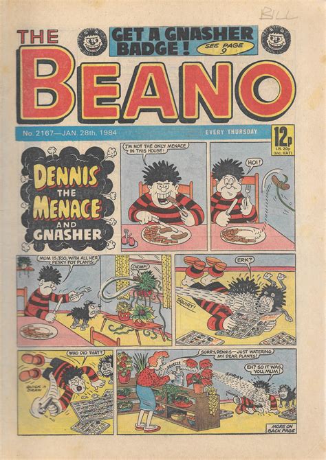 Beano Uk Comic January 28th 1984 No 2167 Vintage Magazines