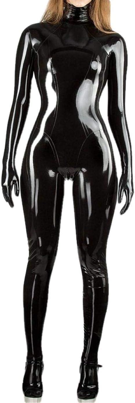 Latex Girl S Catsuit Latex Rubber Cosplay Bodysuit With Zip Back Free