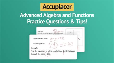 Accuplacer Math Advanced Algebra And Functions YouTube