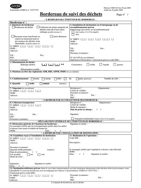 Cerfa 12571 Pdf Remplissable Fill Out And Sign Online Dochub