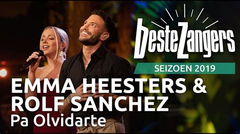 Emma Heesters And Rolf Sanchez Pa Olvidarte Beste Zangers 2019 Vragenvuur