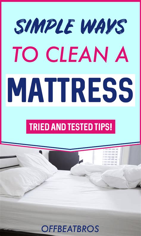 How To Clean A Mattress The Easy Way Mattress Cleaning Mattress