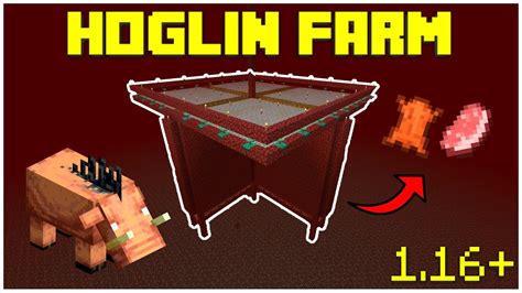 Minecraft Hoglinporkchop And Leather Afk Simple Farm Tutorial 116