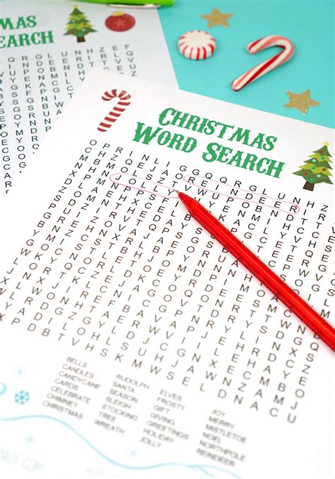 Printable Christmas Word Search For Kids And Adults