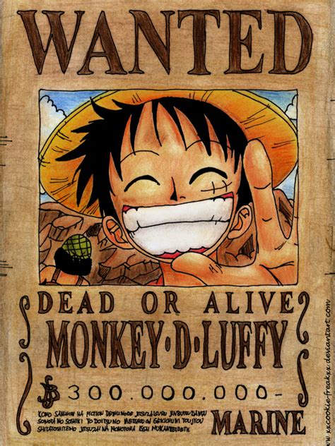 Luffy Wanted Poster Wallpapers Wallpaper Cave