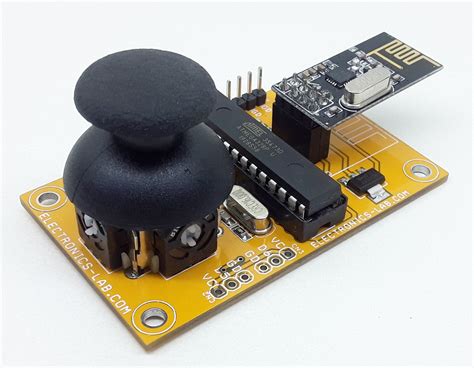 Single Joystick Remote Control Transmitter Using NRF L Arduino Compatible Electronics Lab Com