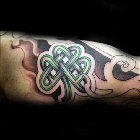 50 Shamrock Tattoo Designs For Men Ireland Ink Ideas