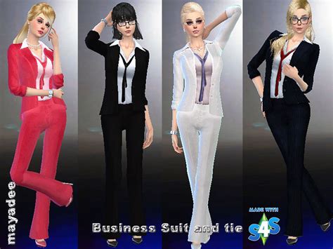 Business Suit And Tie The Sims 4 Catalog
