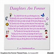 Daughters Are Forever Themed Poem with Graphics Poster | Zazzle.com ...