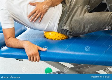 A Hip Muscle Release Technique Stock Image Image Of Physical Clinic