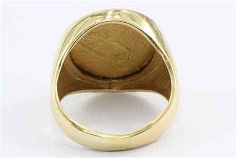 14k Gold Us 1913 250 Gold Indian Quarter Eagle Coin Ring Size 1075