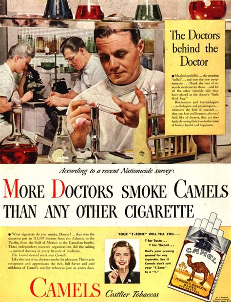 Publicidades de cigarros de antaño Cuando los médicos recomendaban fumar tabaco Galería