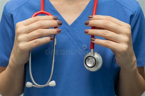 Doctor Holding A Stethoscope In His Hand Stock Image Image Of Nurse