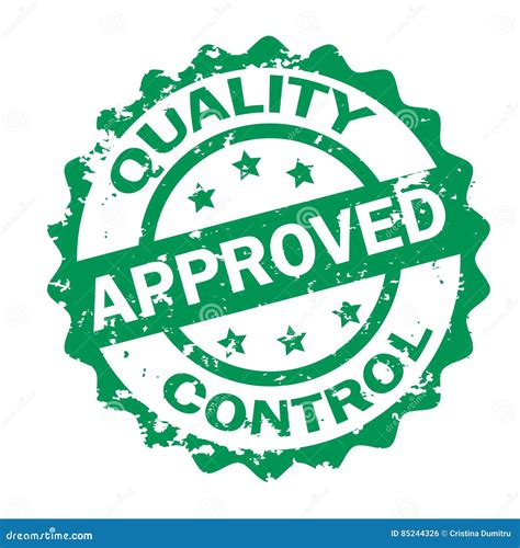 Quality Control Approved Stamp Stock Vector Illustration Of Check