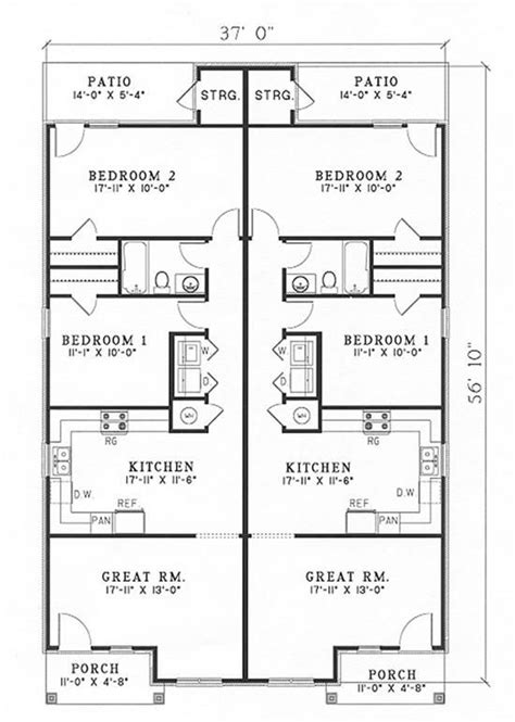 Therefore, an understanding of the completely different styles and the way they swimsuit the…</p. House Plan #NDG489 | Duplex floor plans, Condo floor plans ...