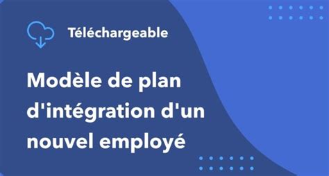 Modèle Plan Dintégration Nouvel Employé à Télécharger Factorial