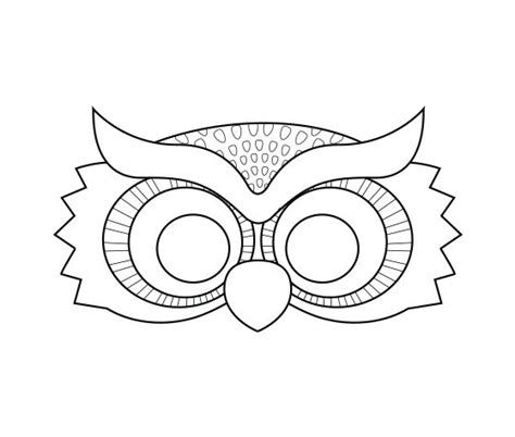 Download This Night Owl Printable Coloring Mask And Other Free