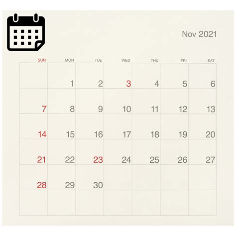 Calendário De Novembro De 2021 Png Transparente Stickpng