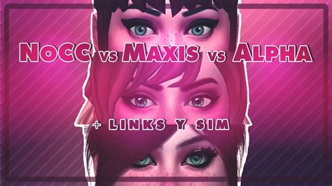 No Cc Vs Maxis Match Vs Alpha Sims 4 Cc List Youtube
