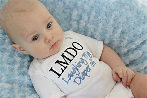 Write a sweet poem on a card to send your best wishes to a couple for the birth of a baby boy. LMDO Baby Boy or Baby Girl Funny Baby Shirt