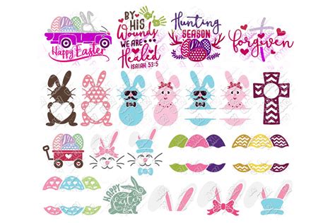 Easter SVG Files Bundle #2 in SVG/DXF/EPS/JPG/PNG • OhMyCuttables