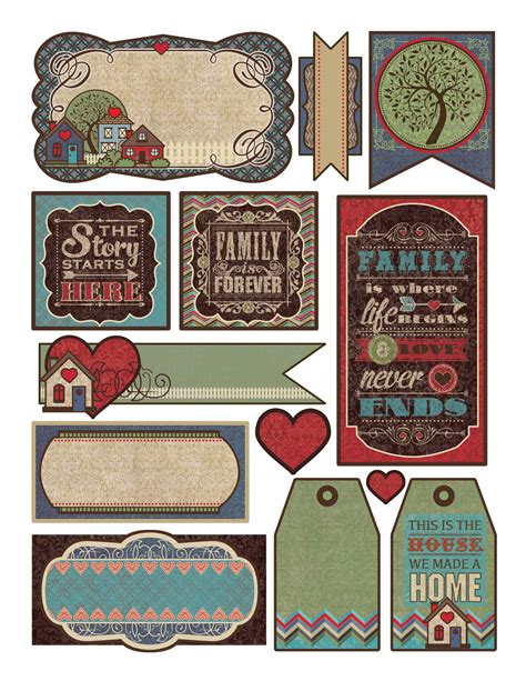 Pin By Linda Sutton On Tags And Stickers Scrapbook Materials