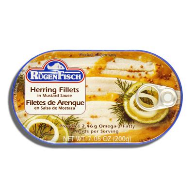 Rugenfisch Herring Fillets In Mustard Sauce Bende Inc