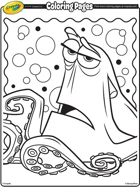 Find more coloring pages online for kids and adults of crayola finding dory hank coloring pages to print. Color Hank the Septopus from the movie, Finding Dory ...
