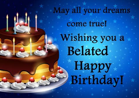 Belated Birthday Wishes Greetings Messages Images