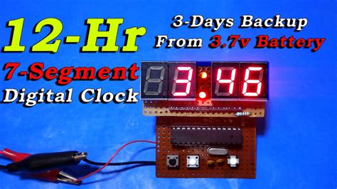 Download 12hr Digital Clock Using 7 Segment Display How To Make