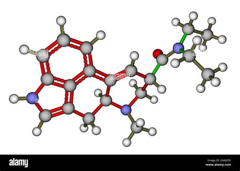 Estructura molecular del LSD Fotografía de stock Alamy