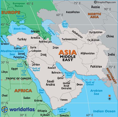 Countries with fewer muslim citizens are smaller. Middle East Timeline - World Atlas