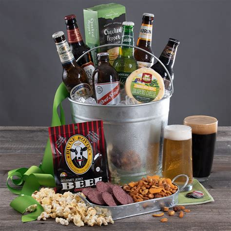 Around The World Beer And Snacks T Bucket Six Beers T Baskets