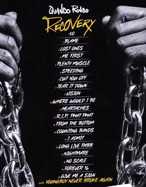 Official Tracklist For Recovery Rquandorondo